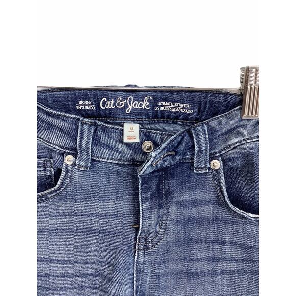 Cat & Jack Ultimate Stretch Denim Skinny Jeans 12 - Picture 6 of 6